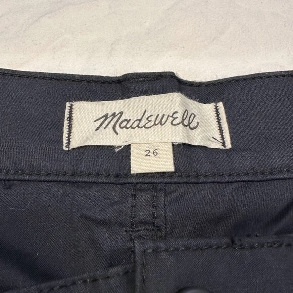 Madewell Cargo Jogger Utility Pants Size 26 with Adjustable Waist, dark navy - Picture 4 of 6